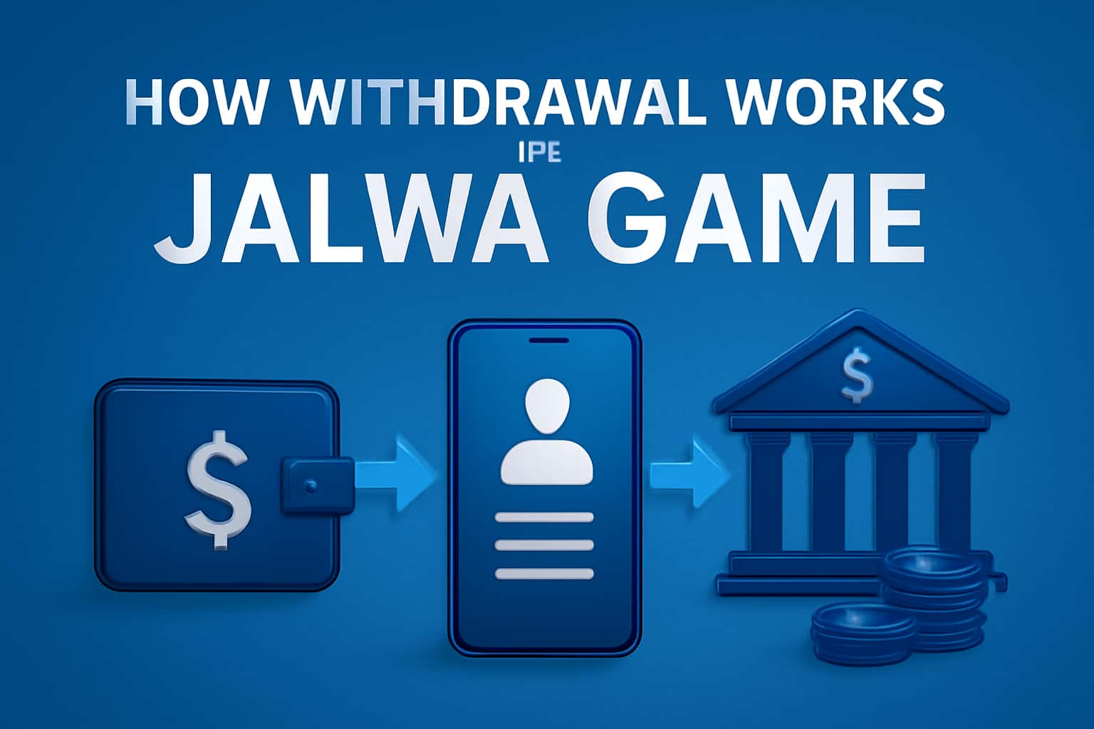 A visual representation of the withdrawal process in Jalwa Game, showcasing informative elements.