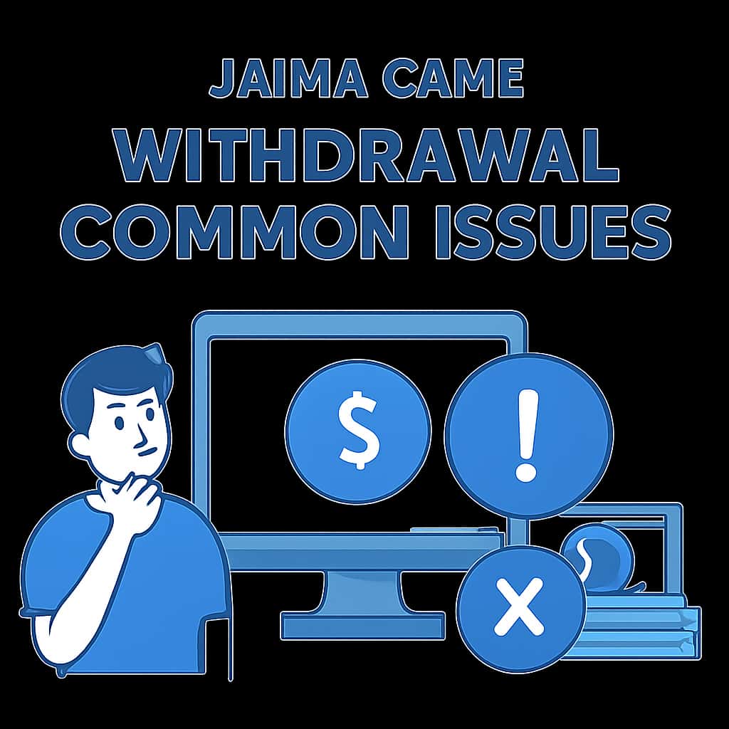 An educational diagram illustrating common withdrawal issues in Jalwa Game.