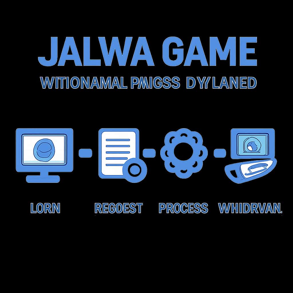 An educational diagram illustrating the withdrawal process for Jalwa Game.
