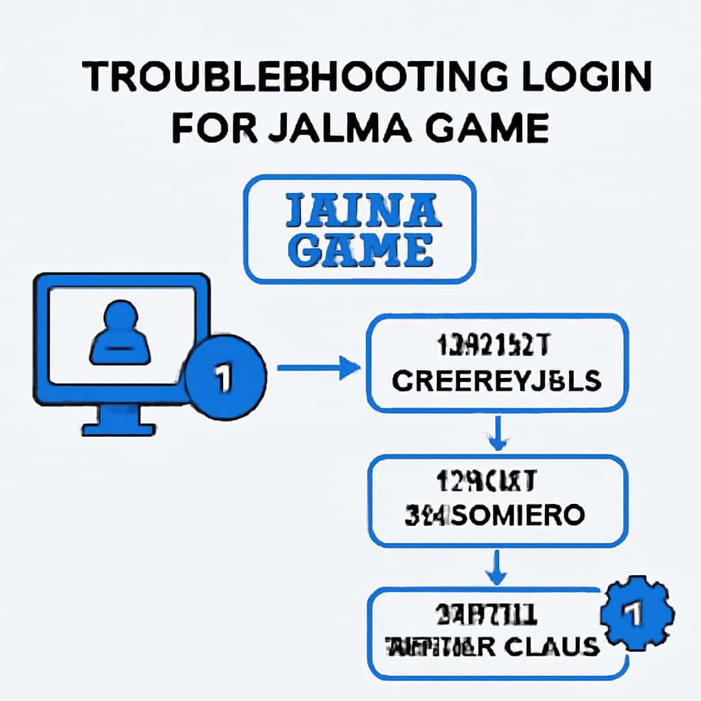 An educational illustration about troubleshooting login for Jalwa Game.