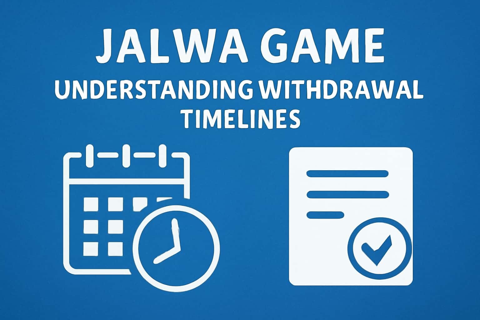 An informative visual representation of withdrawal timelines related to Jalwa Game.